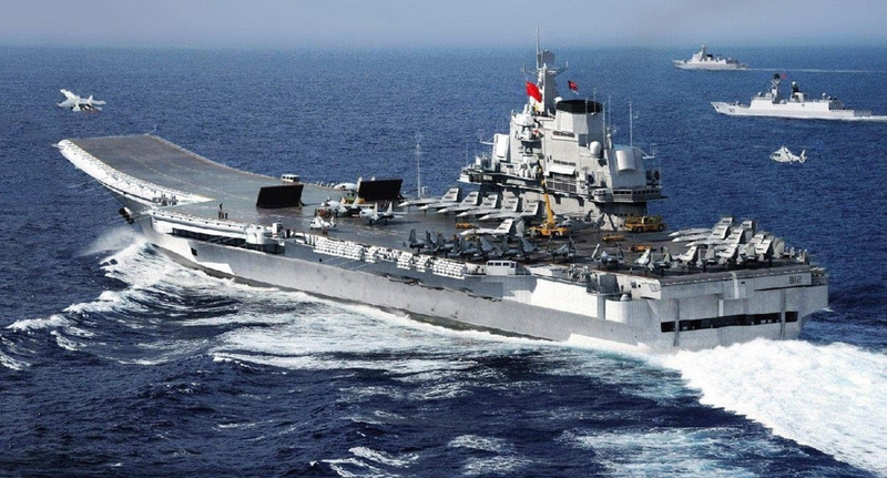 Illustration for article titled First photo of the fully operative Chinese rivals to the US Navy F-18